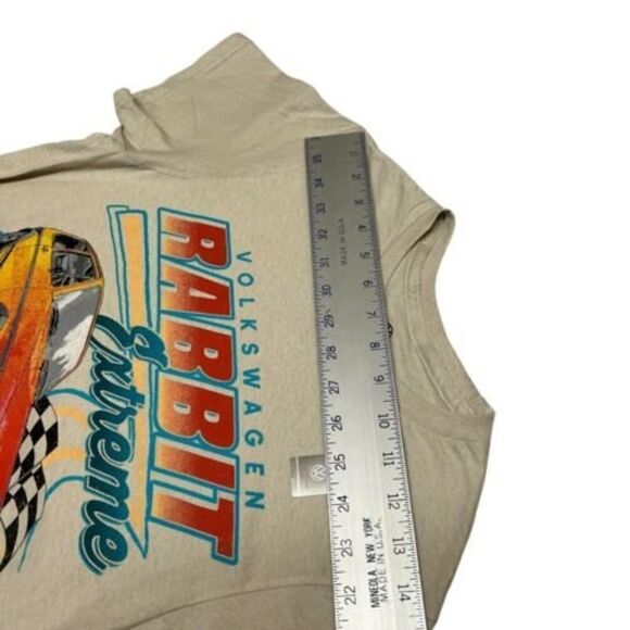 Volkswagen Adult Rabbit VW Extreme Racing OEM Equipment T-Shirt Beige Cars - Picture 4 of 12